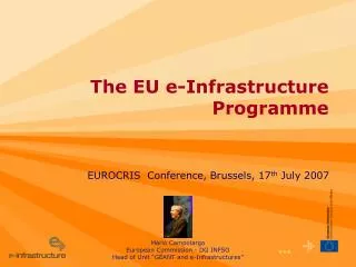The EU e-Infrastructure Programme