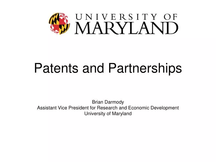 patents and partnerships