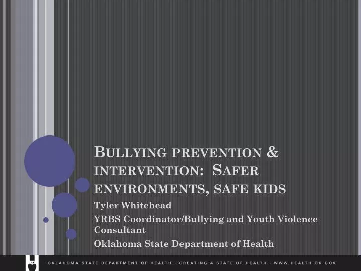 bullying prevention intervention safer environments safe kids