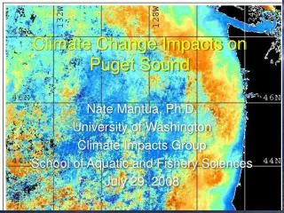 Climate Change Impacts on Puget Sound