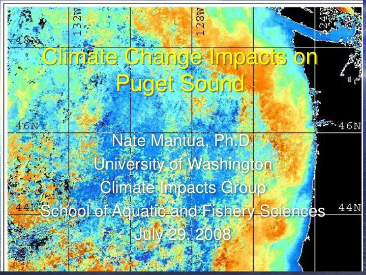 climate change impacts on puget sound