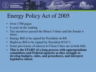 Energy Policy Act of 2005