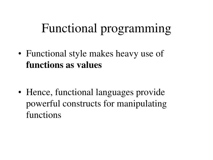 functional programming