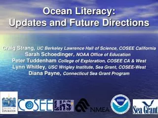 Ocean Literacy: Updates and Future Directions