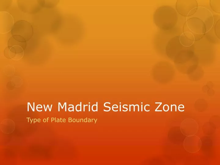 new madrid seismic zone