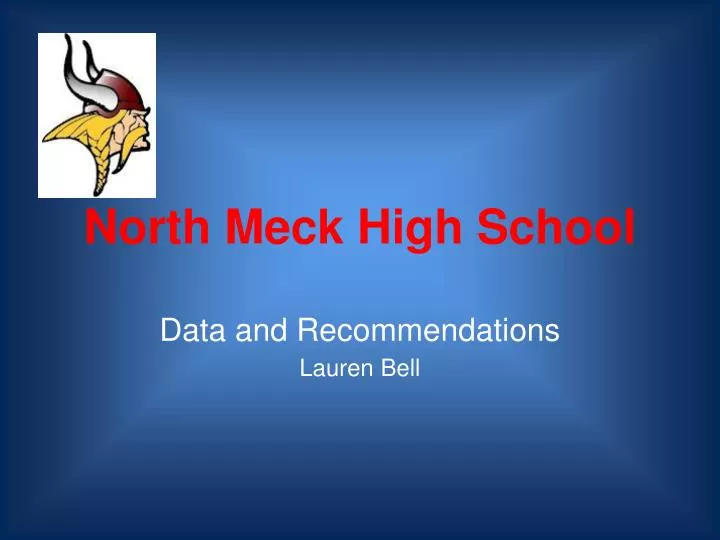 north meck high school