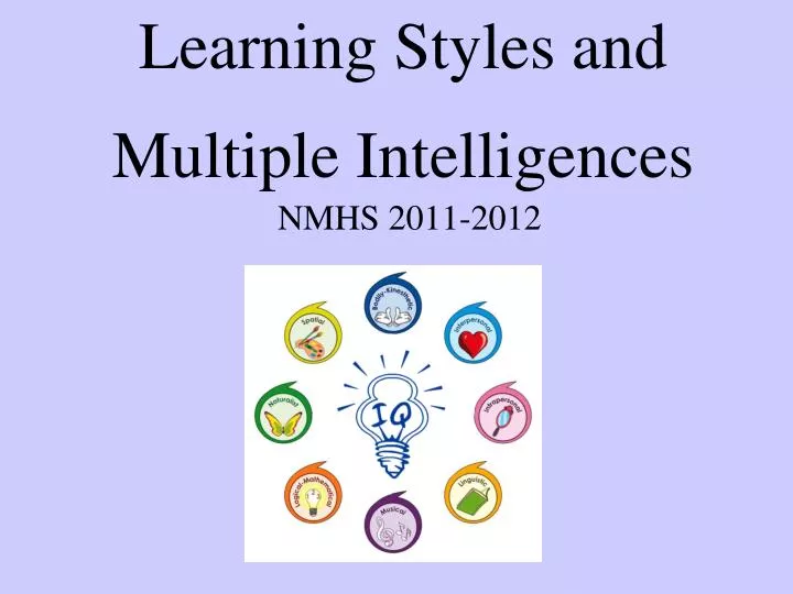 learning styles and multiple intelligences