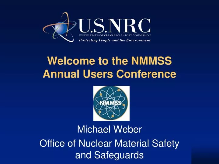 welcome to the nmmss annual users conference