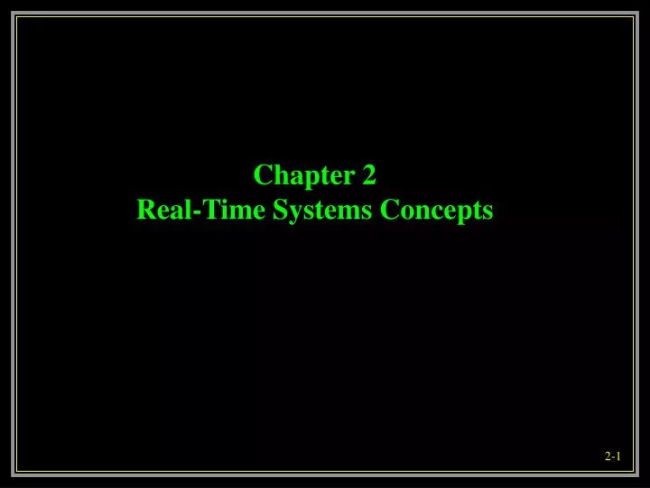 chapter 2 real time systems concepts