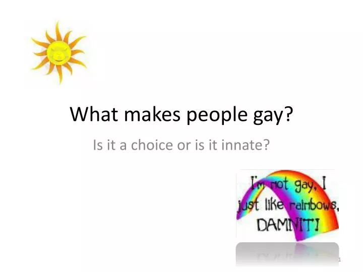 what makes people gay
