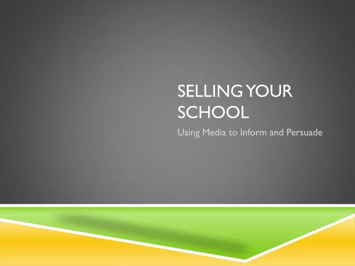 selling your school