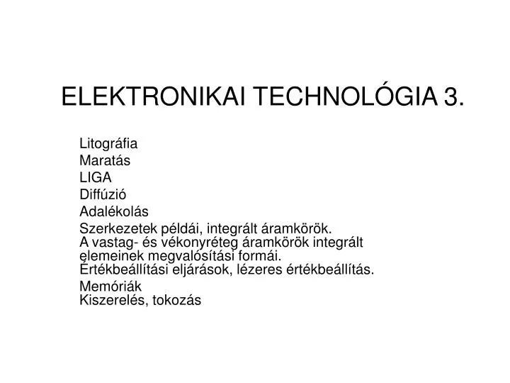 elektronikai technol gia 3
