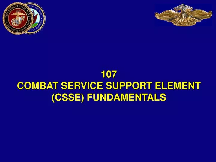 107 combat service support element csse fundamentals