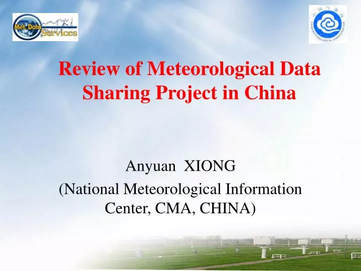 review of meteorological data sharing project in china