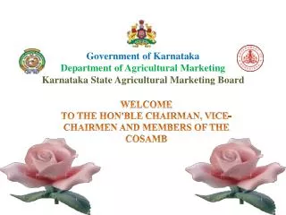 Government of Karnataka Department of Agricultural Marketing