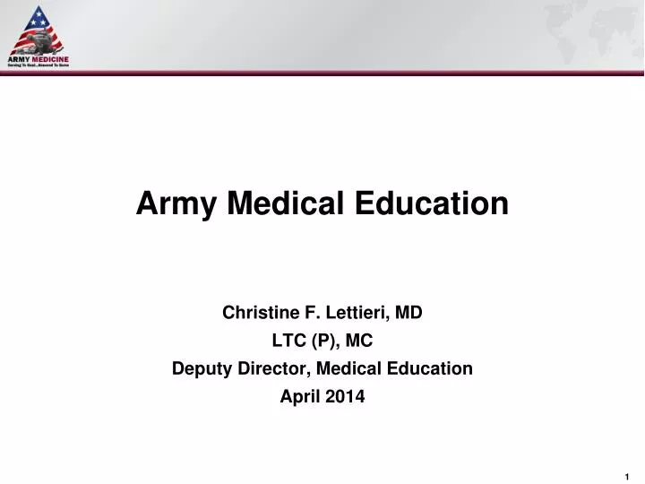 army medical education