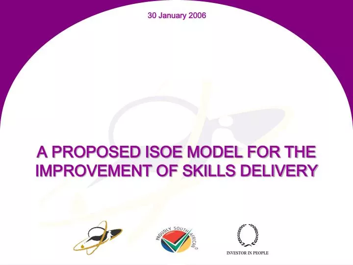 a proposed isoe model for the improvement of skills delivery