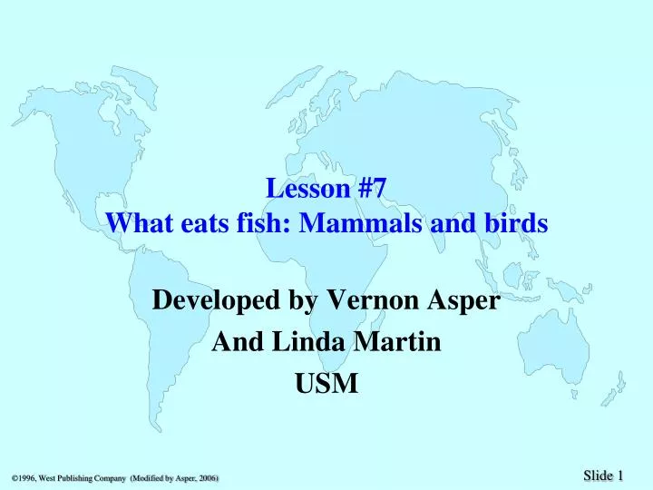 lesson 7 what eats fish mammals and birds