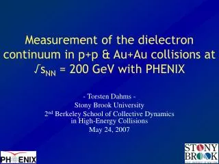 Measurement of the dielectron continuum in p+p &amp; Au+Au collisions at ?s NN = 200 GeV with PHENIX