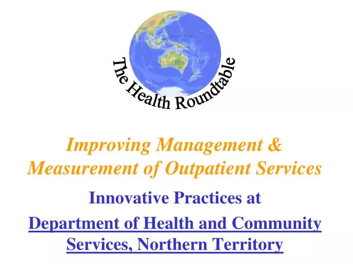 improving management measurement of outpatient services