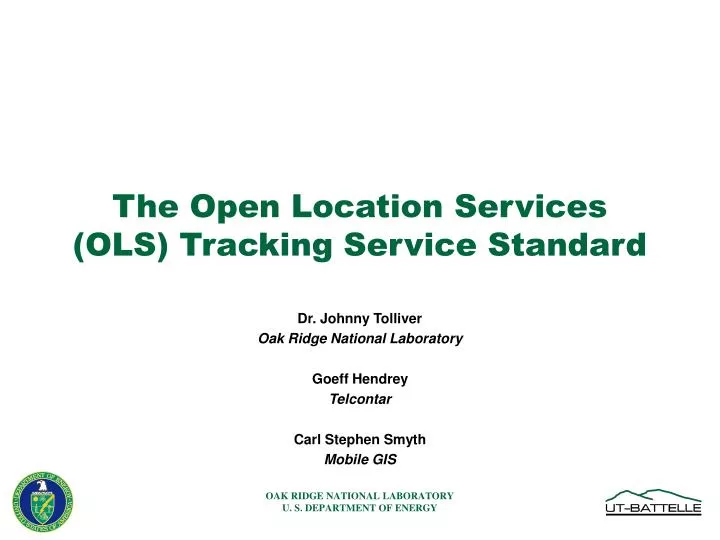 the open location services ols tracking service standard