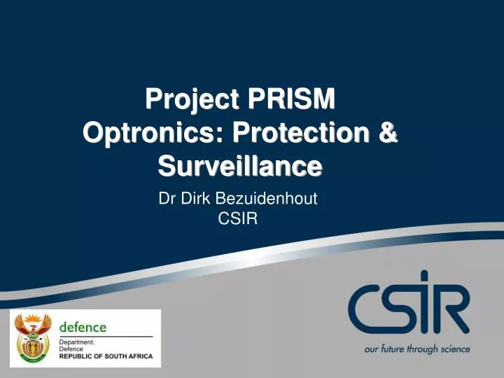 project prism optronics protection surveillance