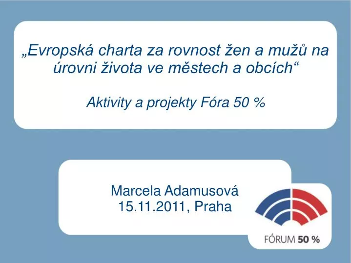 marcela adamusov 15 11 2011 praha