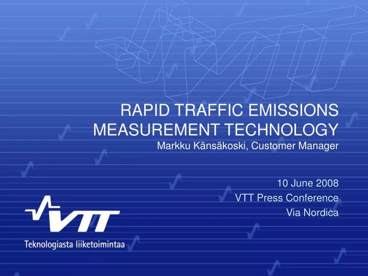rapid traffic emissions measurement technology markku k ns koski customer manager
