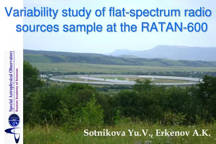 variability study of flat spectrum radio sources sample at the ratan 600