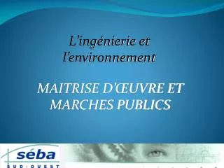 l ing nierie et l environnement