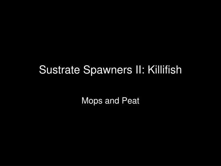 sustrate spawners ii killifish