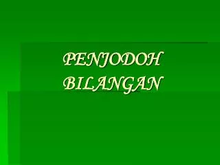 penjodoh bilangan