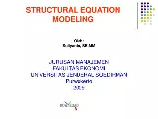 structural equation modeling