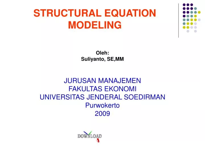 structural equation modeling