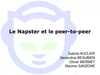 le napster et le peer to peer