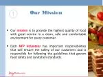 Our Mission - slide 1