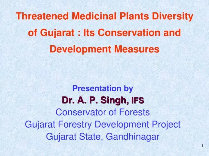 threatened medicinal plants diversity of gujarat its conservation and development measures
