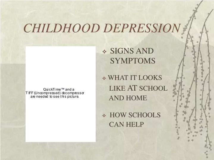 childhood depression