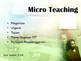 PPT - PEMBELAJARAN MICRO TEACHING PowerPoint Presentation, Free ...