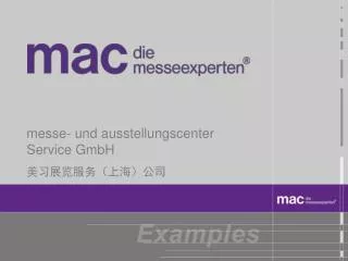 messe- und ausstellungscenter Service GmbH ????????????