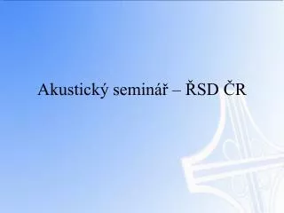 akustick semin sd r