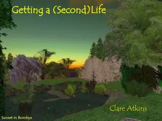 Getting a (Second)Life
