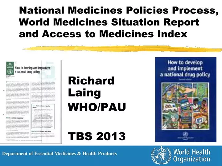 national medicines policies process world medicines situation report and access to medicines index