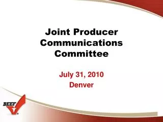 Joint Producer Communications Committee