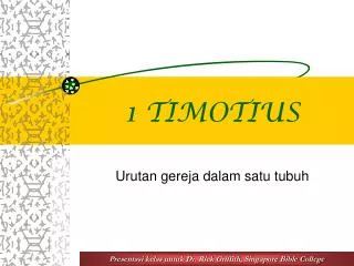1 timotius