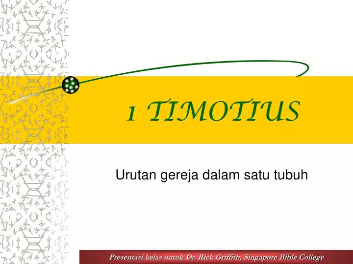 1 timotius