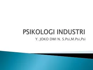 psikologi industri