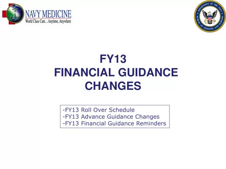 fy13 financial guidance changes