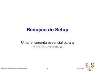 redu o do setup