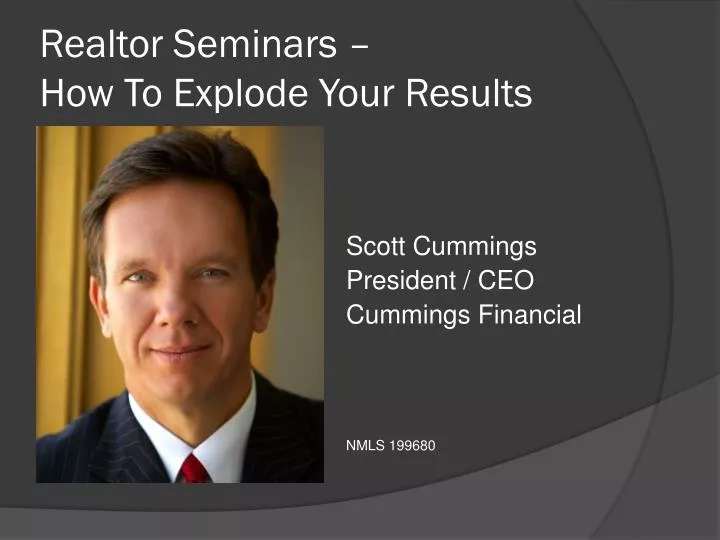 realtor seminars how to explode your results